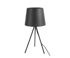LEITMOTIV LM1826BK Lampes de Bureau, Le Fer, Noir