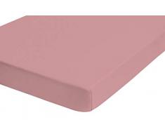 biberna 0002744 Drap housse castor fin (hauteur matelas max.22 cm) (coton) 140x200 cm -> 160x200 cm, rose foncé
