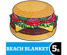 BigMouth Inc Serviette de Plage Hamburger
