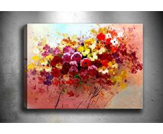 Bonamaison Peinture sur toile, multicolore, 30 x 40 cm - Conçu et fabriqué en Turquie