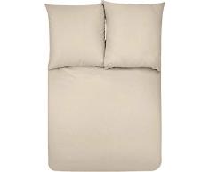 AmazonBasics Parure de lit avec housse de couette en microfibre, Beige, 200 x 200 cm