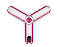 Tefal INGENIO Balance de Cuisine Repliable BC5400V0, Blanc ET Rose