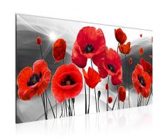 Tableau decoration murale Coquelicots de fleurs - XXL Impression sur Toile Salon Appartment 1 Parties - prÃªt Ã accrocher - 208912c