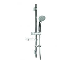 Croydex Trio Set douche Flexi-Fit 3 fonctions Douchette avec barre ajustable et flexible de 1,5 m