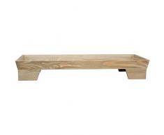 Hampton Art Rustique sur Pied Plateau en Bois, Multicolore, 60.96Â x 22.22Â x 9.52Â cm