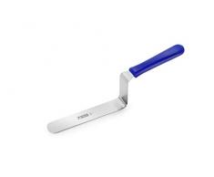 Thermohauser Spatule Ã gÃ¢teau en acier inoxydable avec lame coudÃ©e et manche en plastique Bleu Longueur utile lame 17 cm