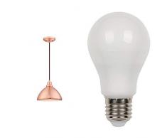 61039 Suspension Ã 1 lampe en cuivre brossÃ© avec LED
