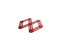 ROGER ORFEVRE Dessous de plat extensible 6 branches Rouge