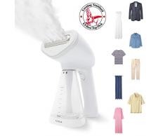 Fridja f10 Vestiaire portatif de vÃªtements, vapeur puissante de tissu de 1500W, vapeur portative de voyage, fer Ã vapeur, parfait pour la maison et voyageant (Blanc)
