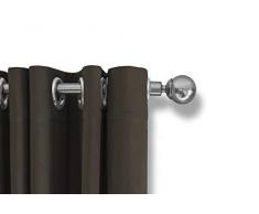 LIFA LIVING, Rideaux Occultants, Rideau Thermique Isolant, Rideaux Salon ou Chambre, Crochets ou Anneaux, 300 x 250 cm (Taupe, Anneaux)