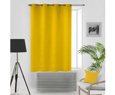 Soleil docre Rideau ÃÂ Oeillets 135x180 cm OCCULTANT Jaune, Polyester