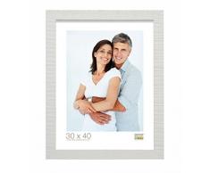 Deknudt Frames S43XF1 Cadre Photo Bois Brut Blanc 40 x 40 cm
