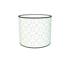 Abat-jours 7111308783564 Imprimé Octave Lampe de Chevet, Tissus/PVC, Multicolore