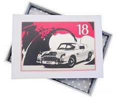 White Cotton Cards Album Photo 18th Birthday, Mini, Voiture Classique, Blanc