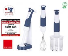Emerio HB de 114250.2Â Set mixeur plongeant avec 1Â de doigt Speed Control, blanc/bleu