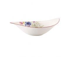 Villeroy & Boch Mariefleur Serve & Salad Saladier, 45 x 31 cm, Porcelaine Premium, Blanc/Multicolore