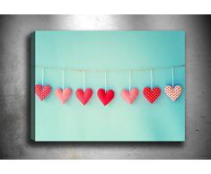 Bonamaison Peinture sur toile, multicolore, 70 x 100 cm - Conçu et fabriqué en Turquie