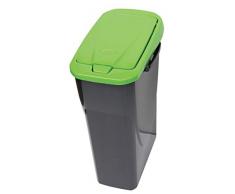 M-Home | EcoBin 25L Anthracite/Vert | Poubelle de Tri | Connect Ready