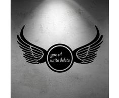 Asir Group LLC ySS 67 Pushy Autocollant Mural décoratif Noir