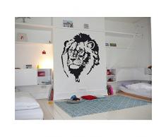 TATOUTEX Stickers Tête de Lion - Rose, L 40cm x H 52cm