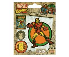 Pyramid International Marvel Comics (Iron Man rétro) Stickers muraux en Vinyle, Papier, Multicolore, 10 x 12.5 x 1.3 cm