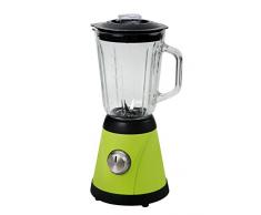Team Kalorik Blender avec RÃ©cipient en Verre Amovible de 1.5 L, 6 Vitesses, 600 W, Vert/Noir, TKG BL 1002 AG