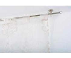 Tringle Ã Rideaux: Ã 20 mm sans Anneaux, L. 260 cm. en Acier satinÃ© â Complet