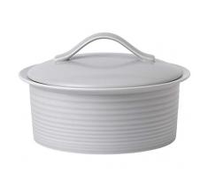 Royal Doulton 1054424 Cocotte recouverte de labyrinthe Gris clair Porcelaine 2,15 litres