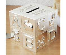 Zilverstad Tirelire en forme de lettres de lAlphabet ArgentÃ©