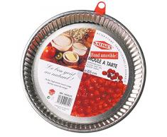 SIF UNIS 302628 Moule à Tarte, Acier, 28 cm