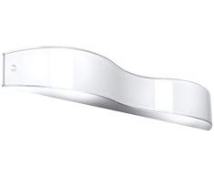 Sollux Lighting Valle 40 Applique murale en acier inoxydable ChromÃ©/blanc