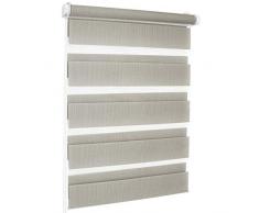 Rollmaxxx Store Enrouleur Standard Laisse Passer la lumiÃ¨re latÃ©rale, Polyester Acier ABS, Gris, 80 x 220 cm