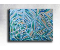 Bonamaison Peinture sur toile, multicolore, 30 x 40 cm - Conçu et fabriqué en Turquie