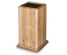 Sabatier International - Bloc vide à couteaux en bambou avec fibres amovibles - Jusquà 5 places