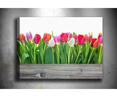 Bonamaison Peinture sur toile, multicolore, 50 x 70 cm - Conçu et fabriqué en Turquie