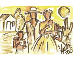 Scenolia Tableau dÃ©coratif Grand Format sur Toile en Famille 90 x 60 cm | Impression Haute qualitÃ©