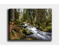 Bonamaison Peinture sur toile, multicolore, 50 x 70 cm - ConÃ§u et fabriquÃ© en Turquie