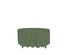 Soleil docre Alix Nappe, Polyester, Vert, Diametre 180 cm