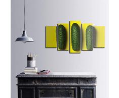 Bonamaison DÃ©coration Murale Ensemble de 5 Impression sur Toile, Dimensions: 100 x 60 Cm - ConÃ§u et fabriquÃ© en Turquie