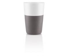 Eva Solo 5706631052412â501022 â Latte de Tasse, Coque en Silicone, 360 ML, Porcelaine, Elephant Gris, 8,5 x 8,5 x 12,5 cm, 2 pièces
