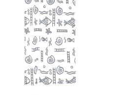 Ridder Neptun 461170-350 Rideau de douche textile Gris 120 x 200 cm