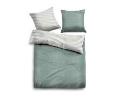 TOM TAILOR 0849791 Parure de lit en Flanelle mÃ©langÃ© avec taie doreiller en Coton 1 Housse de Couette 135 x 200 cm et 1 taie doreiller 80 x 80 cm
