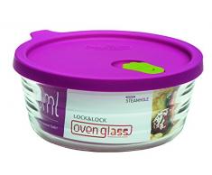 Lock & Lock LLG771Â Oven en verre pour micro-ondes et four, verre, tranparent, Ã158Ã64mm, 630ml