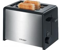 Cloer 3210 Toaster Inox 2 Tranches Contour Noir