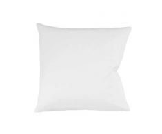 fleuresse 9100-1000 Taie doreiller 80 x 80 cm mako satinÃ© uni 100% coton Zip Blanc