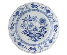 Hutschenreuther 02001-720002-10025 Assiette avec Aile 25 cm, Porcelaine, Bleu