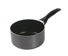 Crealys 507745, Casserole BRUME diam. 20 cm en aluminium pressé couleur gris foncé - manche thermorésistant en bakélite - revêtement noir anti-adhérent sans PFOA - tous feux sauf induction
