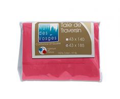 Nuit des Vosges Cotoval Taie de Traversin Coton Framboise 43 x 185 cm