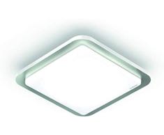 Steinel Plafonnier RS LED D2 V3 avec détecteur de mouvement intégré - Applique murale, capteur de présence 360° - Lampe à allumage automatique, acier inoxydable