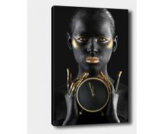 Bonamaison Peinture sur toile, multicolore, 50 x 70 cm - Conçu et fabriqué en Turquie